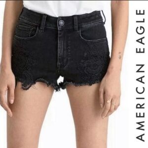American Eagle Outfitters Black Jean Shorts